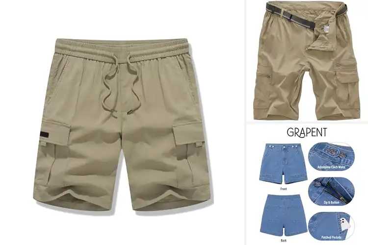 Detailed view of Best Adjustable Waist Shorts