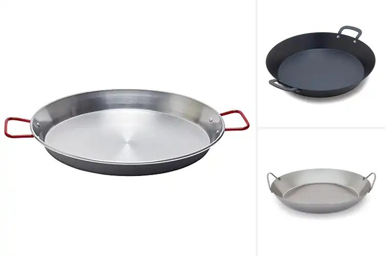 Detailed view of Best Carbon Steel Paella Pans