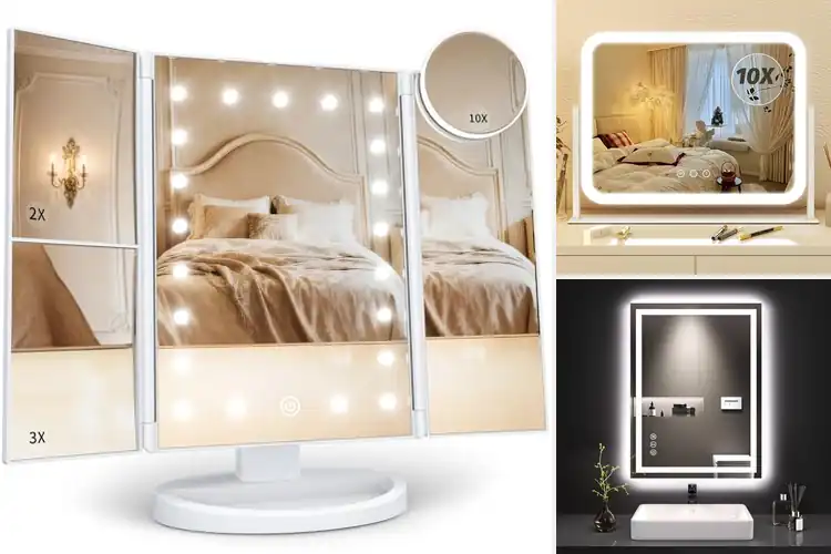 Detailed view of Best Lighted Vanity Mirrors