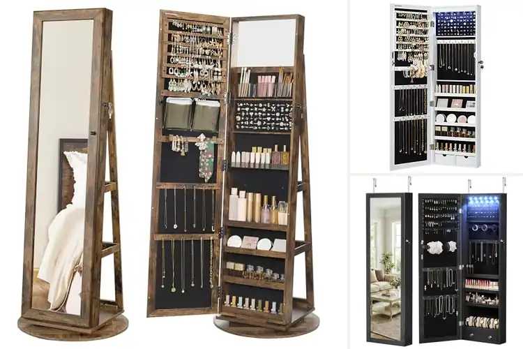 Detailed view of Best Lockable Jewelry Armoires