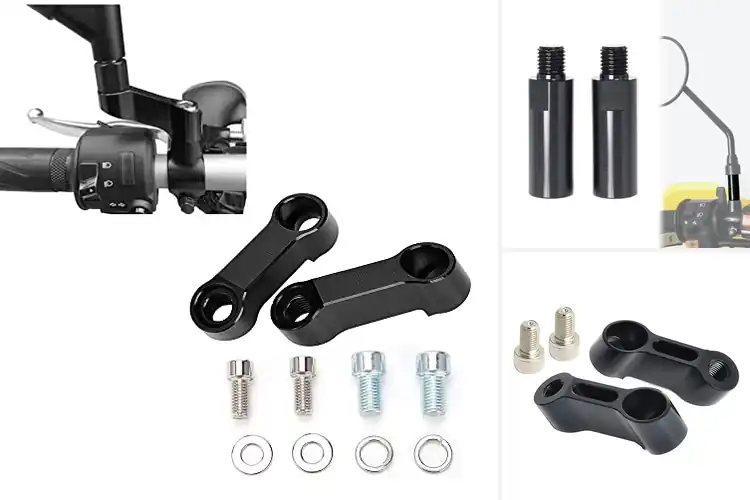 Detailed view of Best Motorcycle Mirror Extensions
