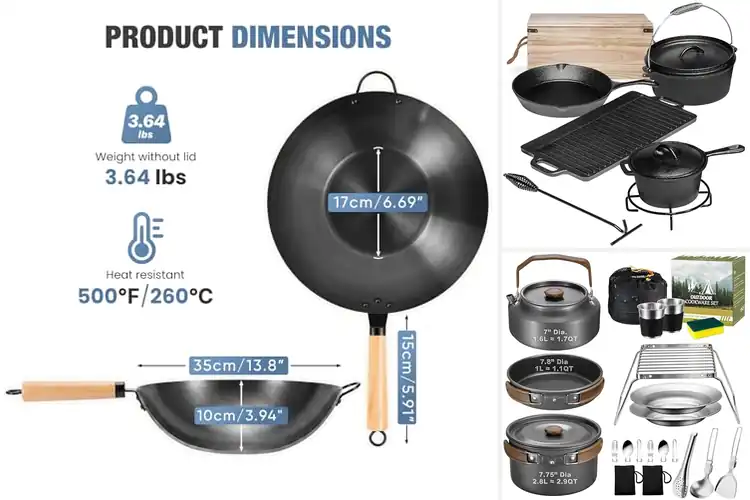 Detailed view of Best Open Fire Pans: Elevate Your Outdoor Cooking
