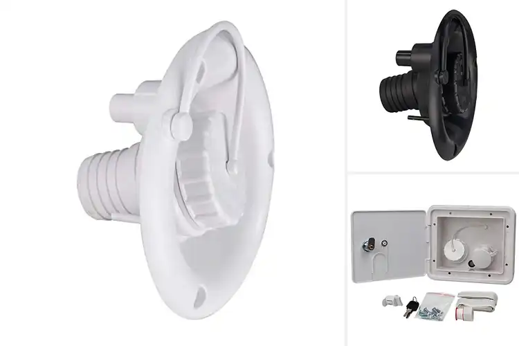 Detailed view of Best RV Gravity Water Inlets