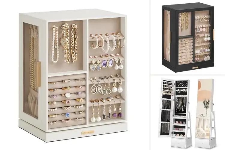 Detailed view of Best Swivel Jewelry Organizers