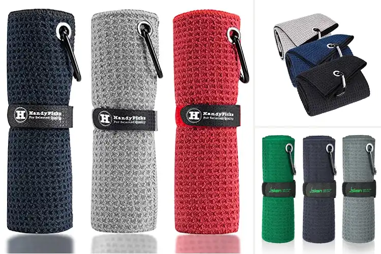 Detailed view of Best Waffle Weave Golf Towels for a Dry Grip
