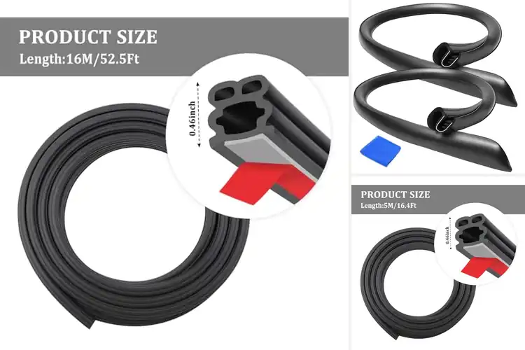Detailed view of Best Windproof Car Door Seals